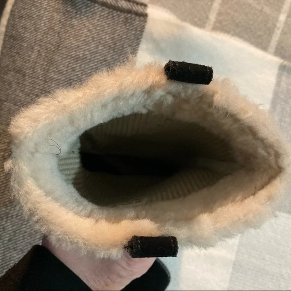 COLE HAAN Sz  9 Wedge Suede Lined Sherpa On Shaft Mid-Calf Boots NWOT - Picture 6 of 10